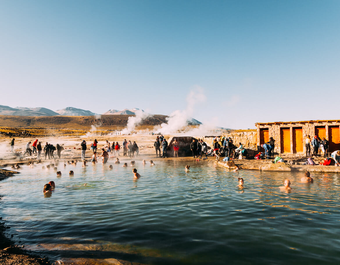 Geysers el Tatio - piscina termal, quentinha e relaxante