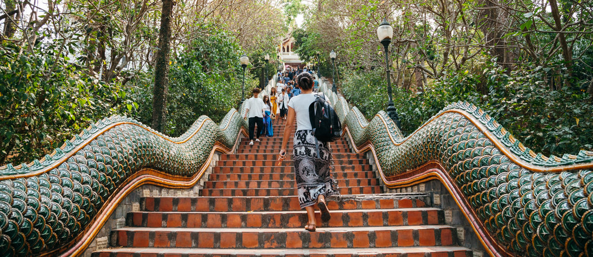 Tailândia: Doi Suthep, o Templo da Montanha Templo Doi Suthep - Chiang Mai - Tailândia