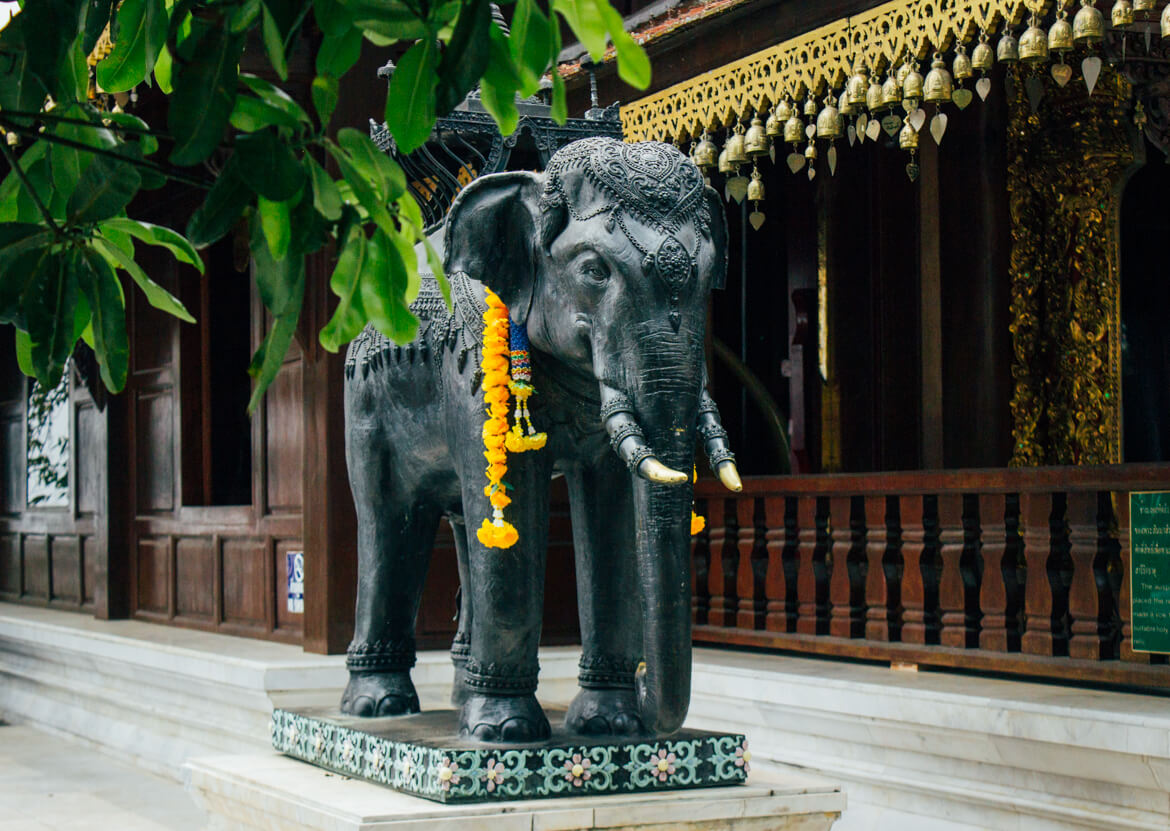 Doi Suthep - elefante (estátua)