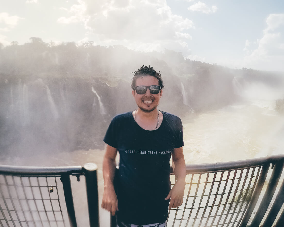 Banho nas Cataratas do Iguaçu