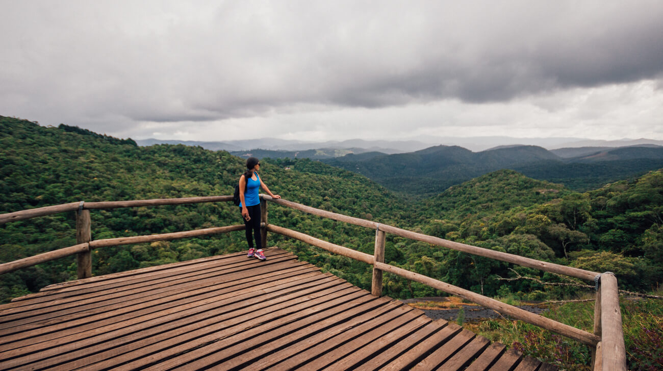 Mirante da trilha da Pedra Redonda, em Monte Verde