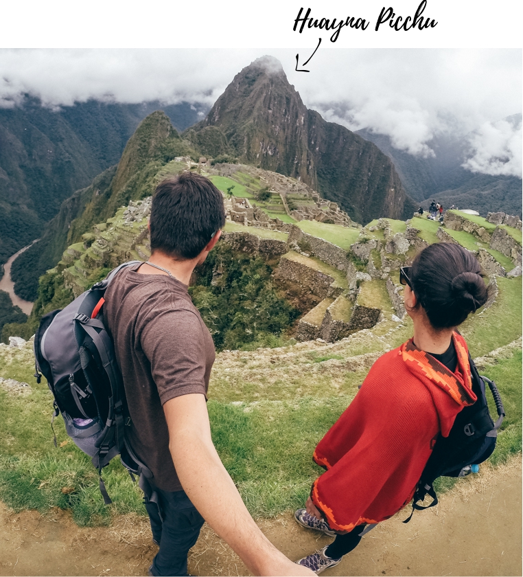 Destaque para a montanha Huayna Picchu