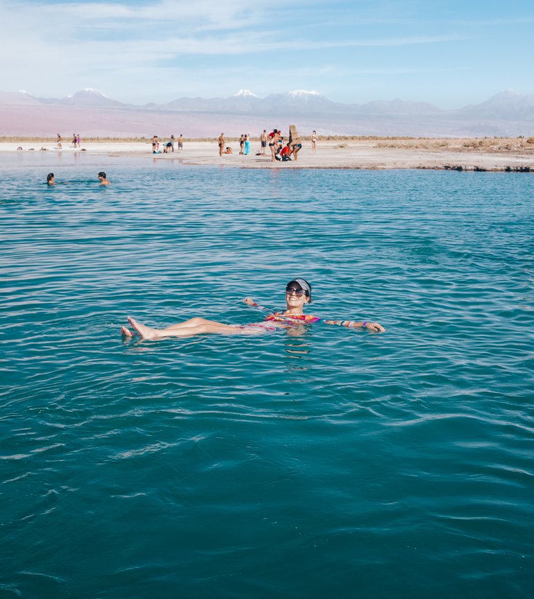 Laguna Piedra, próxima à Laguna Cejar, no Deserto do Atacama