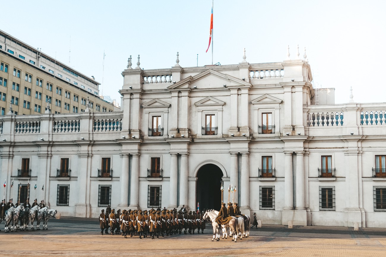 O que fazer em Santiago, Chile - troca de guarda