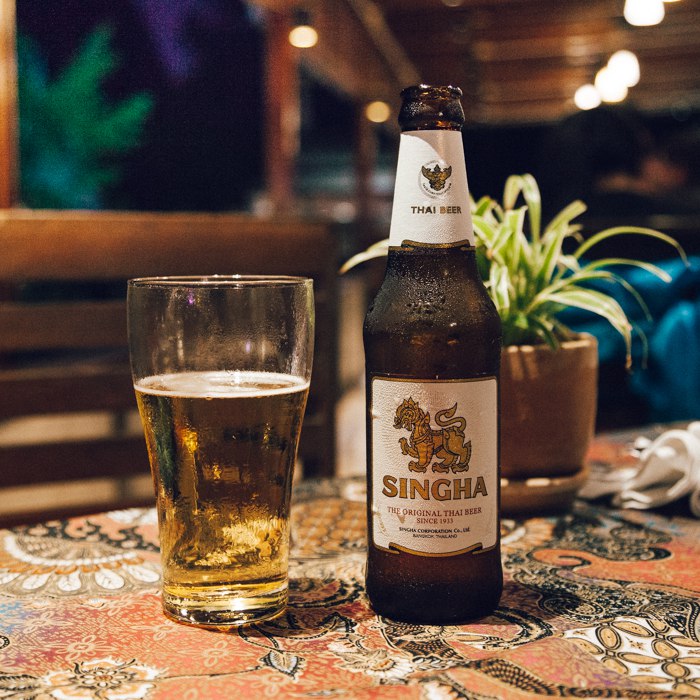 Singha: uma das cervejas tradicionais da Tailândia