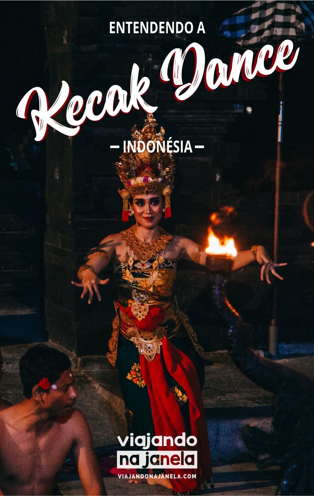Kecak Dance, Uluwatu, Bali, Indonésia - pin