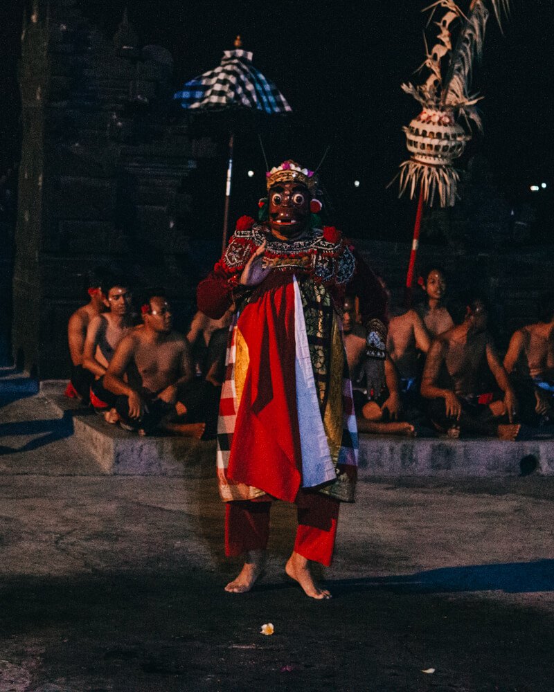 Kecak Dance, Uluwatu, Bali, Indonésia vilões