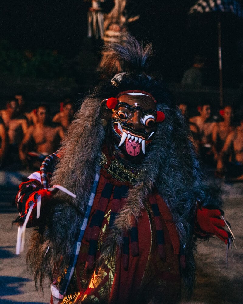 Kecak Dance, Uluwatu, Bali, Indonésia - vilões