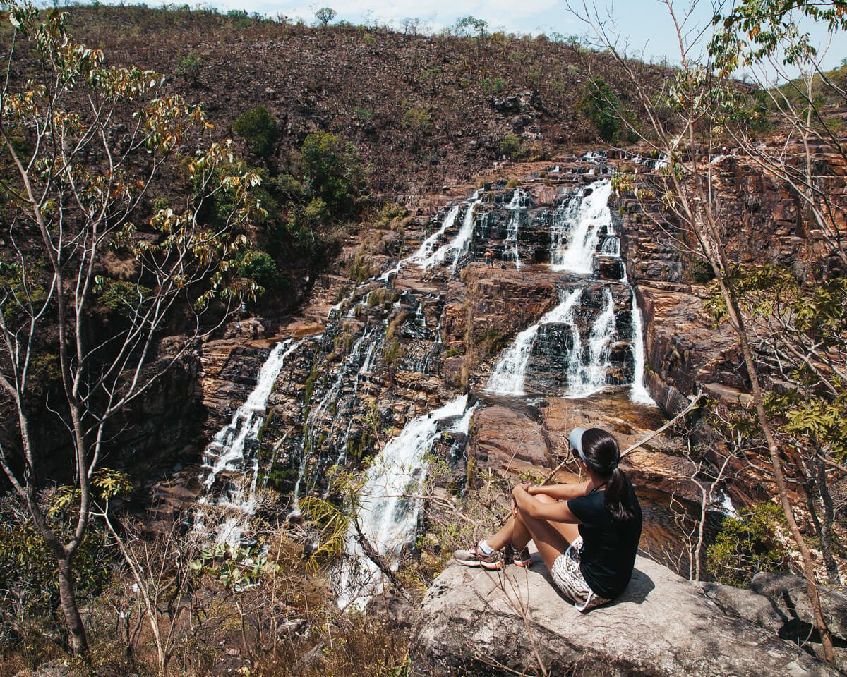 Catarata dos couros: Vista de um dos mirantes da Cachoeira São Vicente