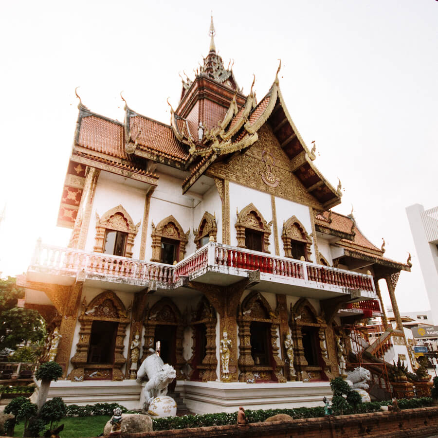 roteiro tailandia - templo budista em chiang mai