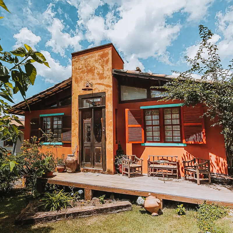 Casa Charmosa com lareira - Airbnb em Tiradentes MG - fachada