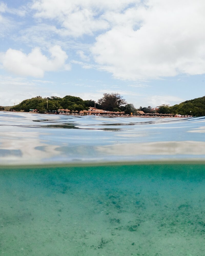 Ilha do Japonês, Cabo Frio: água transparente